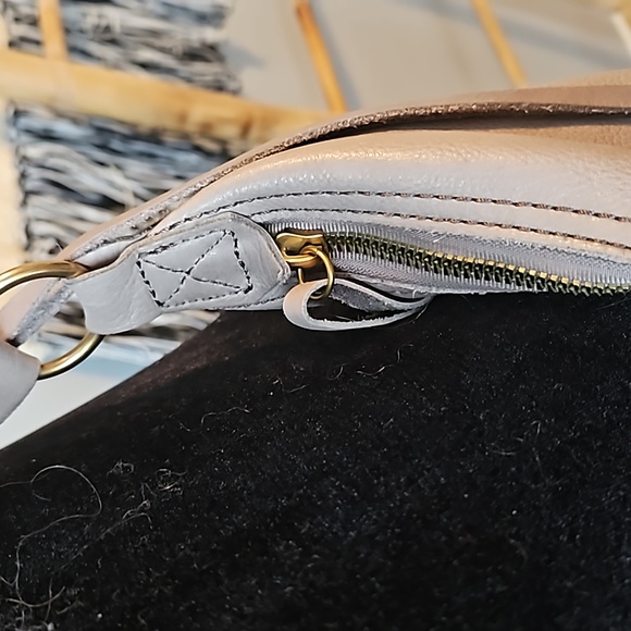 Anthropologie MARGOT Cream Leather Hobo - Picture 9 of 12